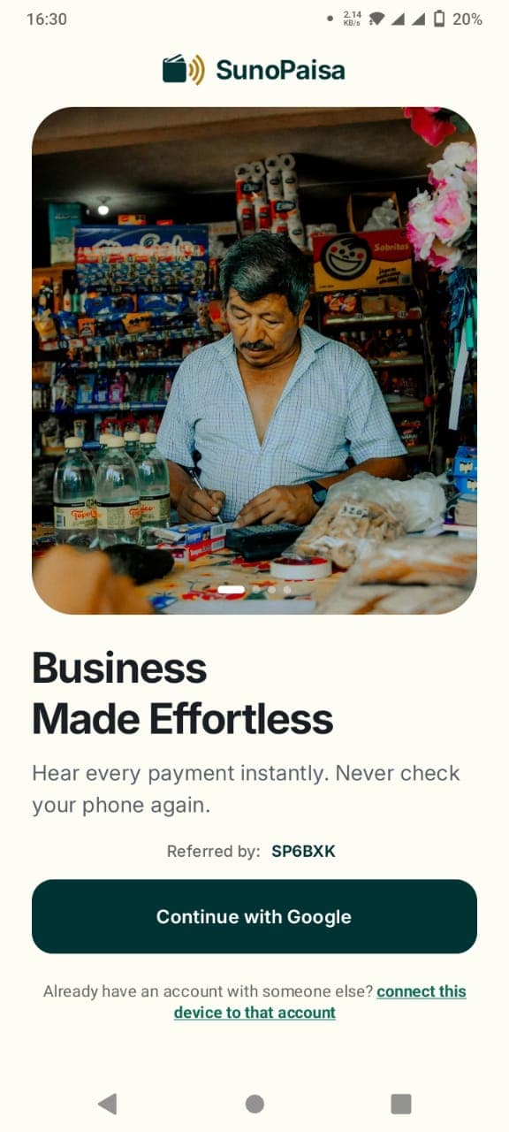 Get the app and sign in